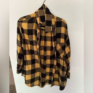 Medium Yellow/Black Flannel